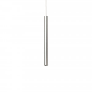 Pendule, Pendul LED Ultrathin 187662, rotund, 11.5W, 1250lm, lumina calda, crom, IP20, Ideal Lux - savelectro.ro