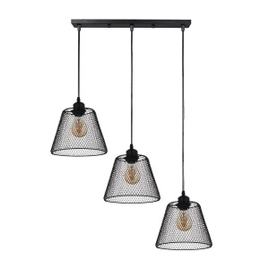 Pendule, Pendul Loana SP3 B, 3xE27, negru, Klausen - savelectro.ro