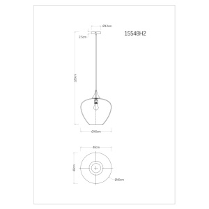 Pendul Maxy, 1xE27, IP20, negru mat/fumuriu, Globo Lighting [2]- savelectro.ro