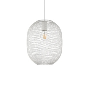 Corpuri de iluminat, Pendul Net D24, 1xE27, IP20, alb, Ideal Lux - savelectro.ro
