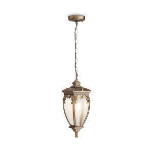 Pendule, Pendul pentru exterior Fleur O414PL-01GB, 1xE27, bronz+transparent, IP44, Maytoni - savelectro.ro
