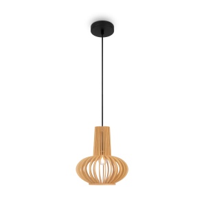 Pendul Roots MOD193PL-01W, 1xE27, negru+bej, IP20, Maytoni [2]- savelectro.ro