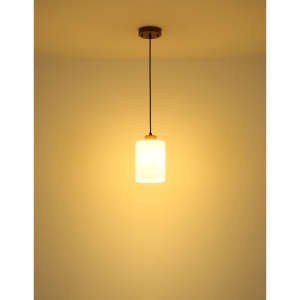 Pendul Rowena, 1xE27, IP20, maro/alba, Globo Lighting [3]- savelectro.ro