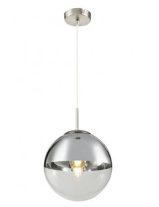 Pendul Varus 15852, 1xE27, nichel mat+transparent, IP20, Globo [3]- savelectro.ro