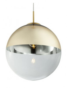 Pendul Varus 15858, 1xE27, auriu mat+transparent, IP20, Globo [4]- savelectro.ro