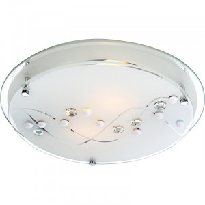 Plafoniere, Plafoniera Ballerina 48090-2, 2xE27, crom+alba, IP20, Globo Lighting - savelectro.ro