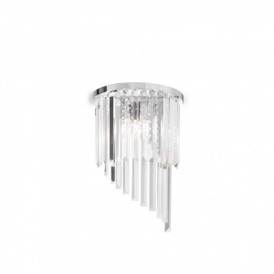 Corpuri de iluminat, Plafoniera Carlton 168913, 3xE14, crom+transparenta, IP20, Ideal Lux - savelectro.ro
