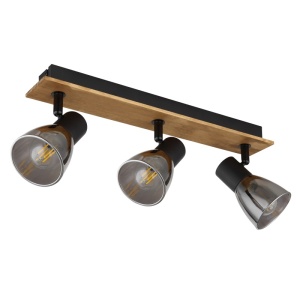 Plafoniera Claude, 3xE14, IP20, lemn maro inchis, Globo Lighting