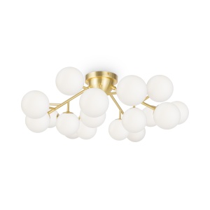 Plafoniere, Plafoniera Dallas MOD545CL-20BS, 20xG9, aurie+alba, IP20, Maytoni - savelectro.ro