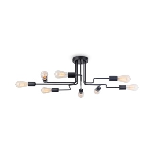 Plafoniera Gilbert T532CL-08B, 8xE27, neagra, IP20, Maytoni [1]- savelectro.ro