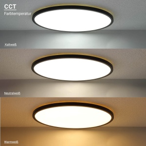 Plafoniera LED 2943-OP, 32W, RGB, 2560 lm, lumina calda/neutra/rece, IP20, dimabila, neagra, Optonica [7]- savelectro.ro