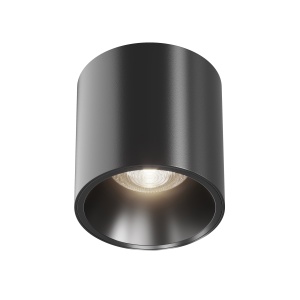 Plafoniera LED Alfa C064CL-L12B4K-D, dimabila, 12W, 900lm, lumina neutra, IP20, neagra, Maytoni [1]- savelectro.ro