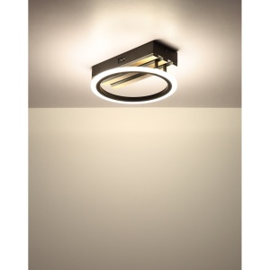 Plafoniera LED Blevins 10W, 580 lm, lumina calda/neutra/rece, IP20, imitatie lemn, Globo Lighting [9]- savelectro.ro
