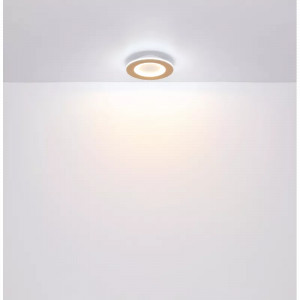 Plafoniera LED Clay 41767Q, 23W, 1800lm, lumina calda+neutra+rece, IP20, maro+alba, Globo Lighting [7]- savelectro.ro