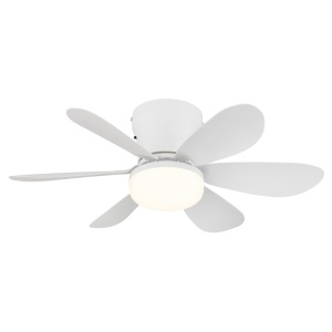Plafoniera LED Delores, cu ventilator, 5W, 350 lm, lumina calda/neutra/rece, IP20, alb mat, Globo Lighting [11]- savelectro.ro