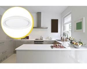 Plafoniera LED Excellence KL151007, cu telecomanda, 30W, 1850lm, lumina calda+neutra+rece, IP20, alba, Klausen [3]- savelectro.ro