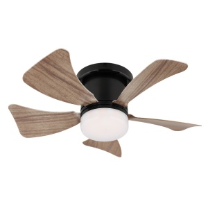 Plafoniera LED Hines, cu ventilator, 10W, 750 lm, lumina calda/neutra/rece, IP20, negru mat, Globo Lighting [3]- savelectro.ro