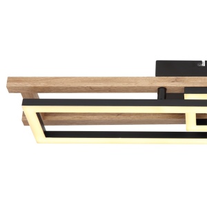 Plafoniera LED Illa 20W, 850 lm, lumina calda (3000K), 69 cm, neagra mat, Globo Lighting [6]- savelectro.ro