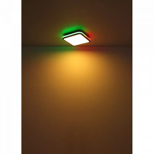 Plafoniera LED Jaxxi 41391-40, cu telecomanda, RGB, 40W, 4250lm, lumina calda+neutra+rece, IP20, alba+neagra, Globo Lighting [17]- savelectro.ro