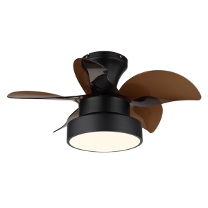 Plafoniere LED, Plafoniera LED Kari, cu ventilator, 22W, 1660 lm, lumina calda/neutra/rece, IP20, negru mat, Globo Lighting - savelectro.ro
