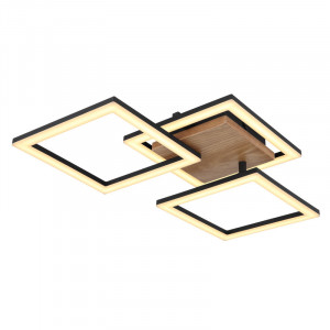 Plafoniera LED Kerry 67280-30, 30W, 3400lm, lumina calda, IP20, maro, Globo Lighting [9]- savelectro.ro