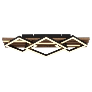 Plafoniera LED Obrien 32W, 1590 lm, lumina calda (3000K), 61 cm, IP20, imitatie lemn, Globo Lighting [9]- savelectro.ro