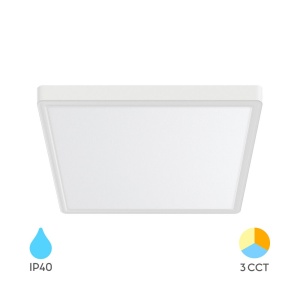Plafoniera LED patrata Jade 36W, lumina calda/neutra/rece, alba, IP40, Braytron