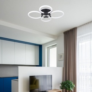 Plafoniera LED Rhea PL4 KL151102, 41W, 3000K-4500K-6500K + RGB, dimabila, telecomanda, smart, alb, Klausen [2]- savelectro.ro