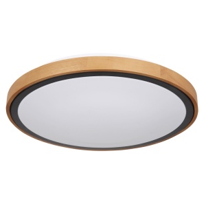 Plafoniere LED, Plafoniera LED rotunda Bruno 24W, lumina calda/neutra/rece, 1000 lm, IP20, neagra mat, Globo Lighting - savelectro.ro