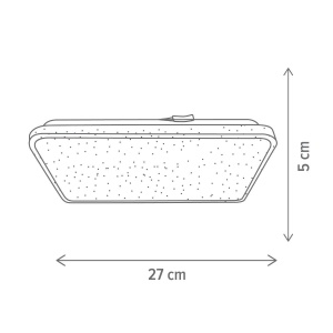 Plafoniera LED Starry, 15W, lumina neutra(4000 K), alba, Klausen [2]- savelectro.ro