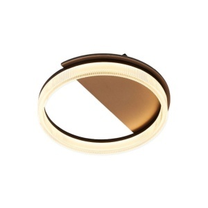 Plafoniere LED, Plafoniera LED Sunset 18W, 1005 lm, lumina calda/neutra/rece, IP20, aurie+transparenta, Klausen - savelectro.ro