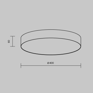 Plafoniera LED Zon C032CL-45W3K-RD-B, 45W, 2540lm, lumina calda, IP20, neagra, Maytoni [4]- savelectro.ro