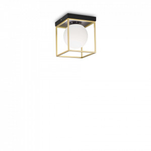 Plafoniera Lingotto 198132, 1xE14, neagra+aurie, IP20, Ideal Lux