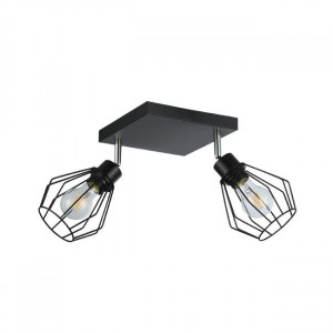 Plafoniere, Plafoniera Otto, 2xE27, negru - savelectro.ro