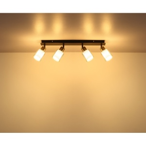 Plafoniera Villegas, 4xE14, IP20, negru mat+crom, Globo Lighting [6]- savelectro.ro