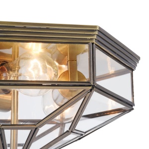 Plafoniera Zeil H356-CL-03-BZ, 3xE27, bronz+transparenta, IP20, Maytoni [5]- savelectro.ro