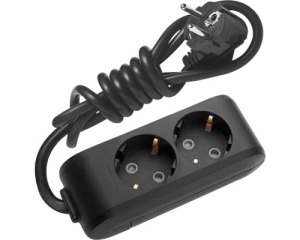 Prelungitoare Electrice, Prelungitor 2 prize 1.5 metri X-tendia Panasonic, Negru - savelectro.ro