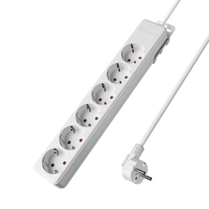 Prelungitor Braytron, 6 prize, protectie copii, cablu 3x1.5mmp, 1.5m, alb [1]- savelectro.ro