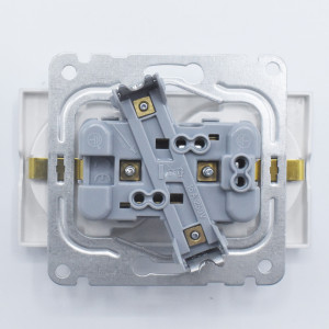 Priza dubla, Argintiu, 16A, IP20, Panasonic Panasonic Arkedia Slim \ Karre Plus