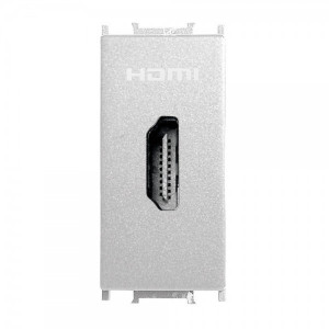 Prize si intrerupatoare, Priza HDMI 1 modul Thea Modular Panasonic, Argintie - savelectro.ro