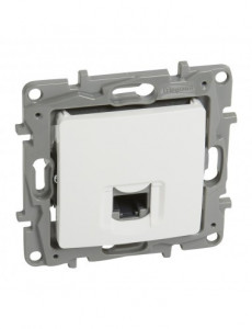 Priza internet RJ45 cat 5E, alb, Legrand Niloe