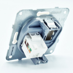 Priza internet RJ45, cat 5E, Bronz, IP20, Panasonic Arkedia Slim / Karre Plus