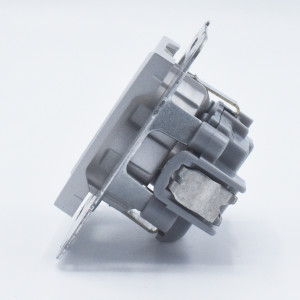 Priza simpla cu impamantare, 16A, IP20, Argintiu, Panasonic Arkedia Slim \ Karre Plus