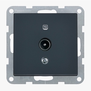 Prize si intrerupatoare Panasonic, Priza TV finala, IP20, Night, Panasonic Karre Plus 55 Soft Touch - savelectro.ro