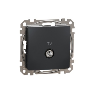 Prize si intrerupatoare, Priza TV intermediara 7dB, antracit, Schneider Sedna Design - savelectro.ro