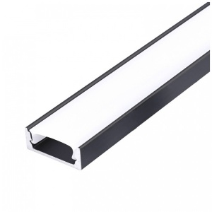 Banda LED, Profil Banda LED , Aplicat (PT) 16x6mm, Negru + Alb, 2m, Kobi - savelectro.ro