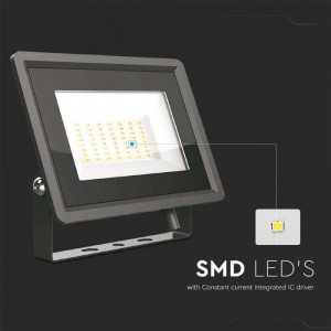 Proiector LED SMD 50W, 4300 lm, Seria-F Corp Negru 6500K, 6751 V-TAC [2]- savelectro.ro