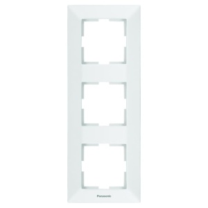 Prize si intrerupatoare, Rama 3 module verticala IP 20, Alb, Panasonic Arkedia - savelectro.ro