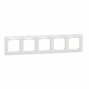 Rama 5 module IP 20, Alb, Schneider Sedna Design [1]- savelectro.ro