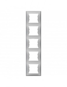 Rama 5 module verticala, IP 20, Aluminiu,Schneider Sedna